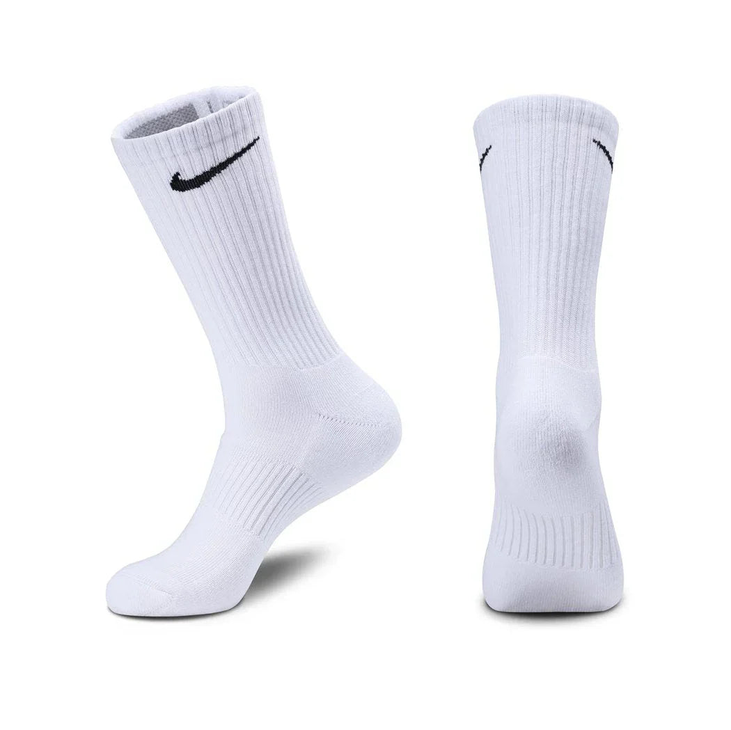 Lot de 3 paires de chaussettes de basket Nike BLANC en pur coton