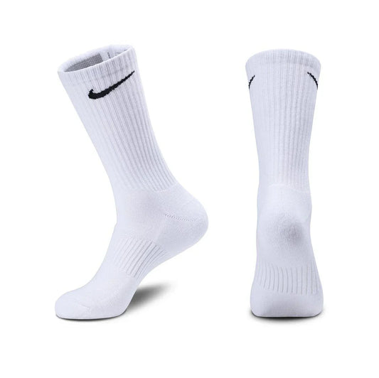 Lot de 3 paires de chaussettes de basket Nike BLANC en pur coton